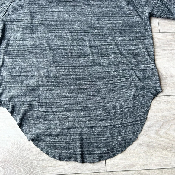 Aritzia TNA Alder Top Marled Dark Grey Raglan Long Sleeve - Picture 12 of 13